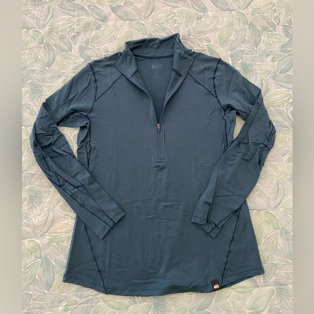 REI Half Zip Merino Wool pullover